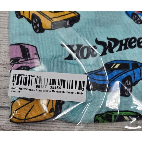 NWT Posh Peanut Boys Retro Hot Wheels Reversible Jacket Size 18-24 months - Picture 6 of 7